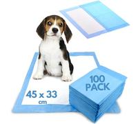 Discount Seller Small Size Puppy Pads (100 Pack), 45x33cm Disposable Dog Training Pads, Highly Absorbent, Disposable and Leakproof Premium Quality 6 Layered Protected Pee Mats