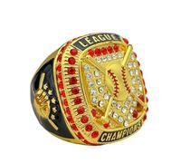 Discount Sports Rings Home Plate League Championship Ring, Premium Softball Baseball Ring/Assorted Colors/Team Awards/Tournament Rings (Champion, Gold)