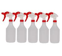 Discounted Cleaning Supplies Complete Pack Of 5 X 750Ml Red Coloured Hand Trigger Spray Bottles For Cleaning