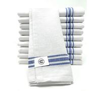 Discounted Cleaning Supplies Dcs Cotton Tea Towels, Pack Of 10, Quick-Drying & Absorbent. Kitchen, Restaurant, Bar Glass Cloths, Large Size 70X47Cm.