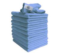 Discounted Cleaning Supplies Dcs Microfibre Cloth, Blue, 10-Pack, Large Size: 40X40Cm. Super Soft, Streak-Free. Kitchen, Bathrooms, Surfaces, Car.