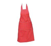 Discounted Cleaning Supplies Dcs Red Chefs Apron Professional Quality Butchers Kitchen Cooks Restaurant Bistro Bbq School College Double Pockets 100% Cotton