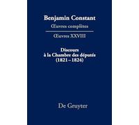 Discours À La Chambre Des Députés (1821-1824)