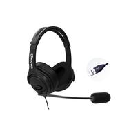 Discover D722U Noise Cancelling USB Wired Headset for Computer Softphone Applications Like Ringcentral, Nextiva, 8x8, Jive, Vonage, Cisco, Avaya, Skype and More