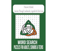Discover Ireland: Journey Through Landmarks, Legends & Celtic Lore: Word Searches with Easy to Read Print about Ireland’s Landmarks, Legends, and ... Gift for Vacations, Holidays, and Free Times