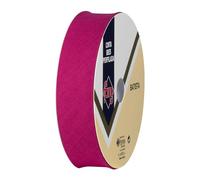 Discover Lifestyle & Fashion Fabrics Bias Binding Tape Polycotton Poly Cotton Sewing Piping Bunting Decorative Trim Edging Hemming Huge Colour Range | 25mm Wide (25 Metre Roll, Cerise Pink)