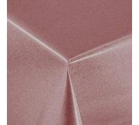 Discover Lifestyle & Fashion Fabrics Plain Rose Gold PVC Infused With Glitter Vinyl Wipe Clean Protector Tablecloth Cover in width 140cm - Sold by metre