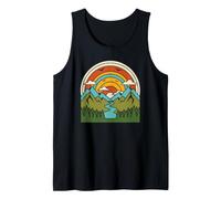 Discover Scenic Waterfalls and Majestic Eagle Flight Paths Tank Top