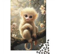 Discover, Solve, And Revel in Macaque Monkey - A 1000 Piece Wooden Puzzle Experience, Crafting Memories for Adults Together