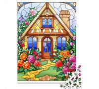 Discover, Solve, And Revel in Mountain Village Cottage - A 1000 Piece Wooden Puzzle Experience, Crafting Memories for Adults Together