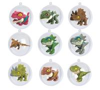 Discover the beauty of transparent plastic dinosaurs: perfect for dinosaur lovers TcK318 (Green, 7 cm)