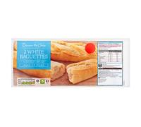 Discover the Choice 2 White Baguettes 2x150g - Classic French-Style Bread, Crispy Crust & Soft Centre, Ready to Bake
