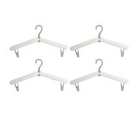 Discover The Convenience Of This Compact Hanging System A Four Pack Designed For Effortless Organization Of Your Clothing And Sock Essentials (White)