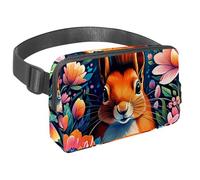 Discover The Perfect Companion for your Active Lifestyle, Our Travel Waist Pack with Adjustable Strap for Men and Women, Color Drawing Squirrel