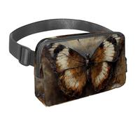 Discover The Perfect Companion for Your Outdoor Escapades, Travel Waist Pack for Men and Women, A Crossbody Bag for Running, Walking, Hiking, and Cycling, Vintage Butterfly Pattern