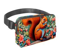 Discover The Perfect Companion for Your Outdoor Escapades, Travel Waist Pack for Men and Women, A Crossbody Bag for Running, Walking, Hiking, and Cycling, Color Drawing Squirrel