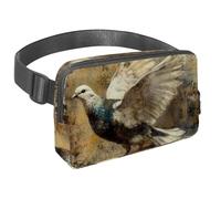 Discover The Perfect Travel Companion, Travel Waist Pack for Men and Women, Stay Hands-Free with a Crossbody Bag for Running, Walking, Hiking, and Cycling, Vintage Pigeon Pattern