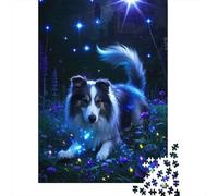 Discover The Thrill of Solving Border Collie - A 1000 Piece Wooden Puzzle Challenge for Puzzle Lovers of All Ages - Educational And Fun