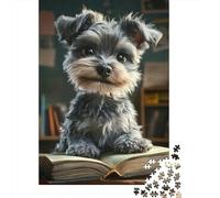 Discover The Thrill of Solving Schnauzer - A 1000 Piece Wooden Puzzle Challenge for Puzzle Lovers of All Ages - Educational And Fun