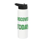 Discover Tomorrow Today T-Shirt Solar Punk Eco Future Stainless Steel Insulated Water Bottle