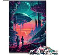 Discover UFOs Adult Jigsaw Puzzles 1000 Pieces Wooden Puzzles Perfect Home Or Office Decor, Ideal size 50x75cm