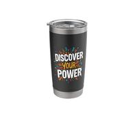 Discover Your Power Inspirational Typography Stainless Steel Insulated Tumbler