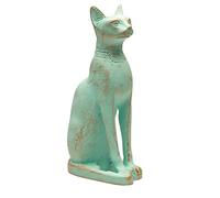 Discoveries Egyptian Imports Patina Bastet Cat Statue - Made in Egypt - 5" Tall