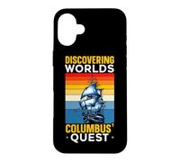Discovering Worlds Columbus' Quest Columbus Day Case for iPhone 16 Plus