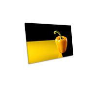 Discovering Yellow Pepper Kitchen Canvas Wall Art Picture Print CanvasGeeks Yellow W36 inch x H24 inch x D40mm