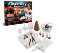 Discovery Kids #MINDBLOWN Ultimate Science Experiment 17 pc Kit Perform 4 Experiments! Make Slime Build a Volcano & Dig for Gems Educational Toy fo