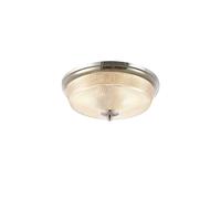 Discovery Lighting Arabella Glass Flush Ceiling Light - Polished Nickel