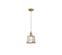 Discovery Lighting Arbor Ceiling Pendant Light - Antique Brass with Twisted Brown Cable
