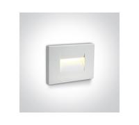Discovery Lighting Block 107 LED Outdoor Recessed Wall Light - White