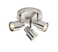 Discovery Lighting Capture 3 Light Spotlight Plate - Brushed Chrome