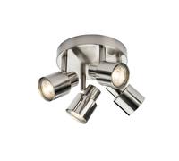 Discovery Lighting Capture 4 Light Spotlight Plate - Brushed Chrome