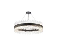 Discovery Lighting Detroit 32 Light Chandelier In Satin Black Finish with Clear Glass
