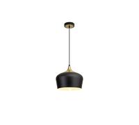 Discovery Lighting Houston Single Ceiling Pendant Light In Black and Gold Finish