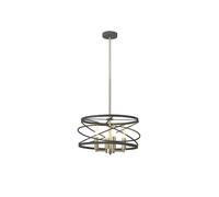 Discovery Lighting Legacy 4 Arm Ceiling Pendant Light - Graphite and Nickel