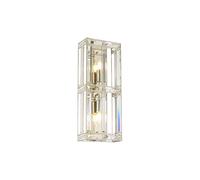 Discovery Lighting Lovetta Crystal Flush Twin Wall Light - Polished Nickel