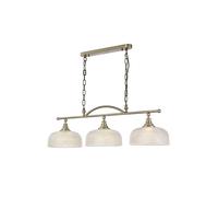 Discovery Lighting Magnolia 3 Light Bar Ceiling Pendant - Antique Brass