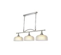 Discovery Lighting Magnolia 3 Light Bar Ceiling Pendant - Satin Nickel