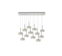 Discovery Lighting Paris Crystal 12 Light Bar Ceiling Pendant - Polished Chrome