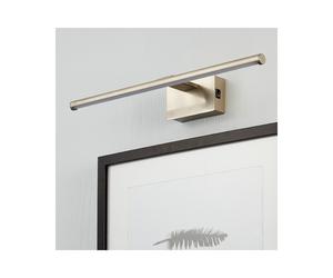 Discovery Lighting Slimline Large Battery Operated LED Picture Light In Satin Nickel Finish