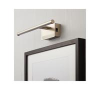 Discovery Lighting Slimline Medium Battery Operated LED Picture Light In Satin Nickel Finish