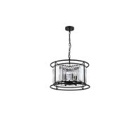 Discovery Lighting Wichita 500 Crystal Ceiling Pendant Light - Satin Black