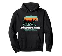 Discovery Park Washington Fishing Summer Bear Pullover Hoodie