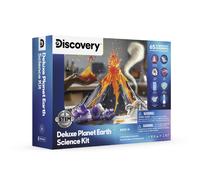 Discovery Planet Earth Science Kit - 65 Experiment STEM Lab for Kids| Includes DIY Volcano, Tornado, Fossils, Crystals, & Slime| Geology, Chemistry &