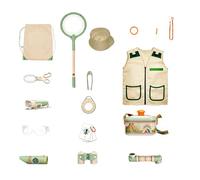 Discovery Play Set for Nature Catching Fun with Goggles Binoculars Cards and Hand Tools for Day Trips Fun Toy Family Outdoor Curiosity Set