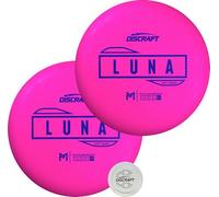 Discraft Soft Luna 2-Pack | Matching Pink Putters - Varied Foils - 173-174g - Premium Control and Accuracy