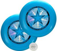 Discraft Two-Pack Cobalt Blue Ultrastar Ultimate Discs - Standard Size, Varied Foil Designs, Perfect for Competitive & Casual Play